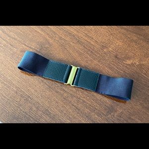 Wide Black Stretch Belt